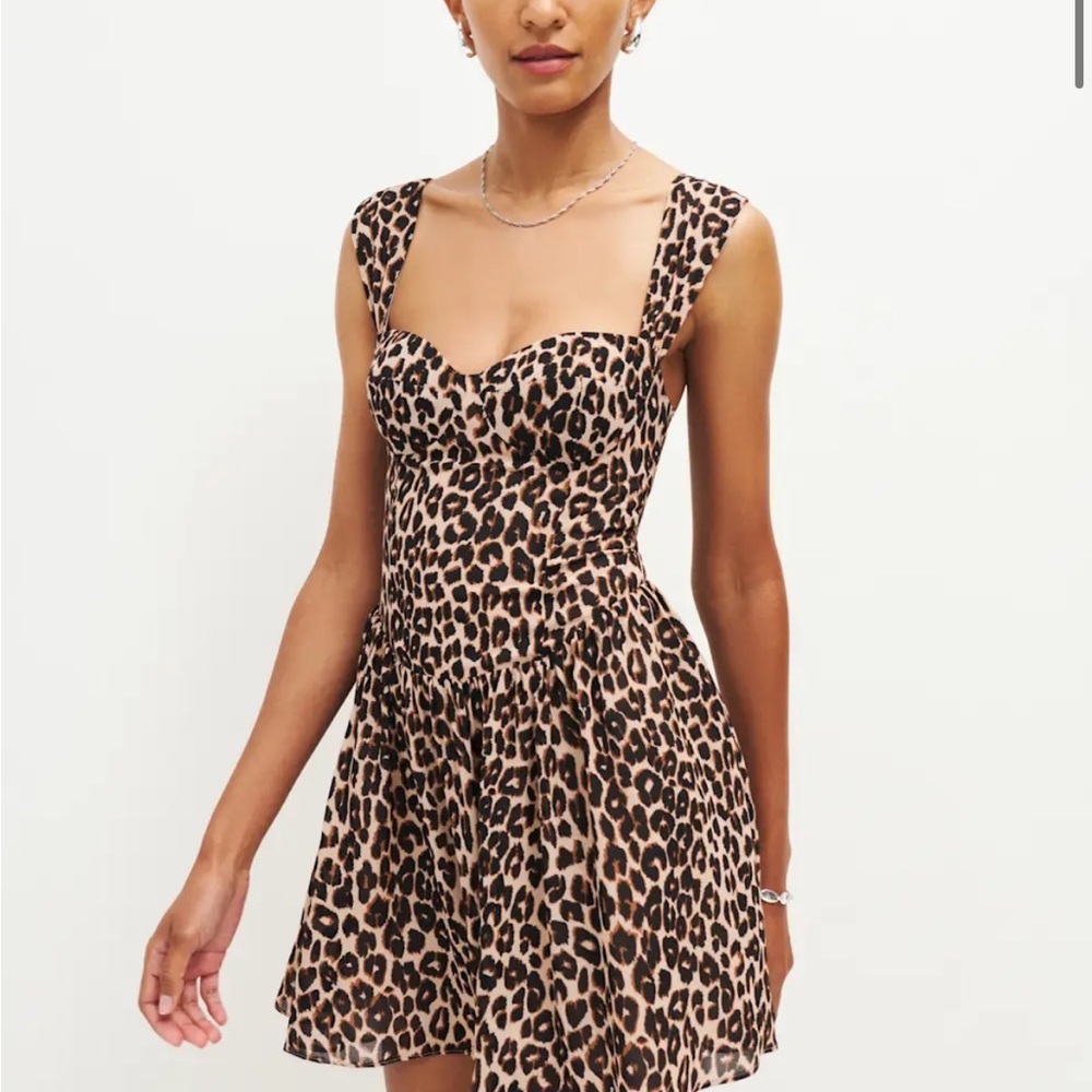 Reformation Petites Taiga Dress Brown - Size 8P